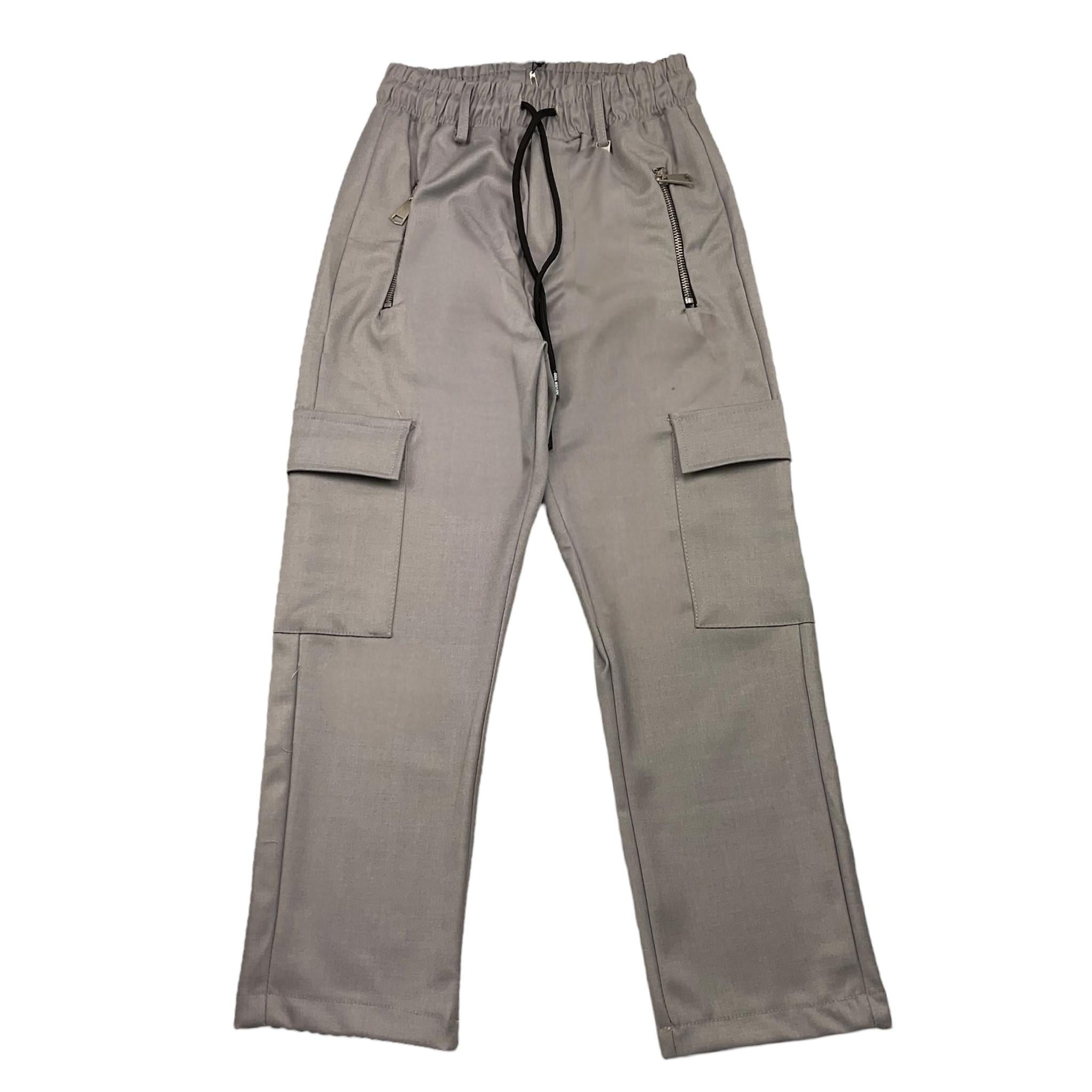 NEVER TOO pantalone tinta unita con elastico in vita Grigio per Bambino NT2077R GRIGIO NEVER TOO 
