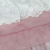 Amaya Abito Mezza Manica Tinta Unita con Tulle per Neonata 591004 BIANCO AMAYA 