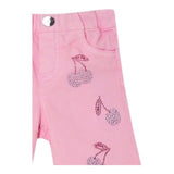 Liu Jo Pantalone Tinta Unita con Elastic In Vita E Brillantini per Neonata HA5070 ROSA LIU JO 