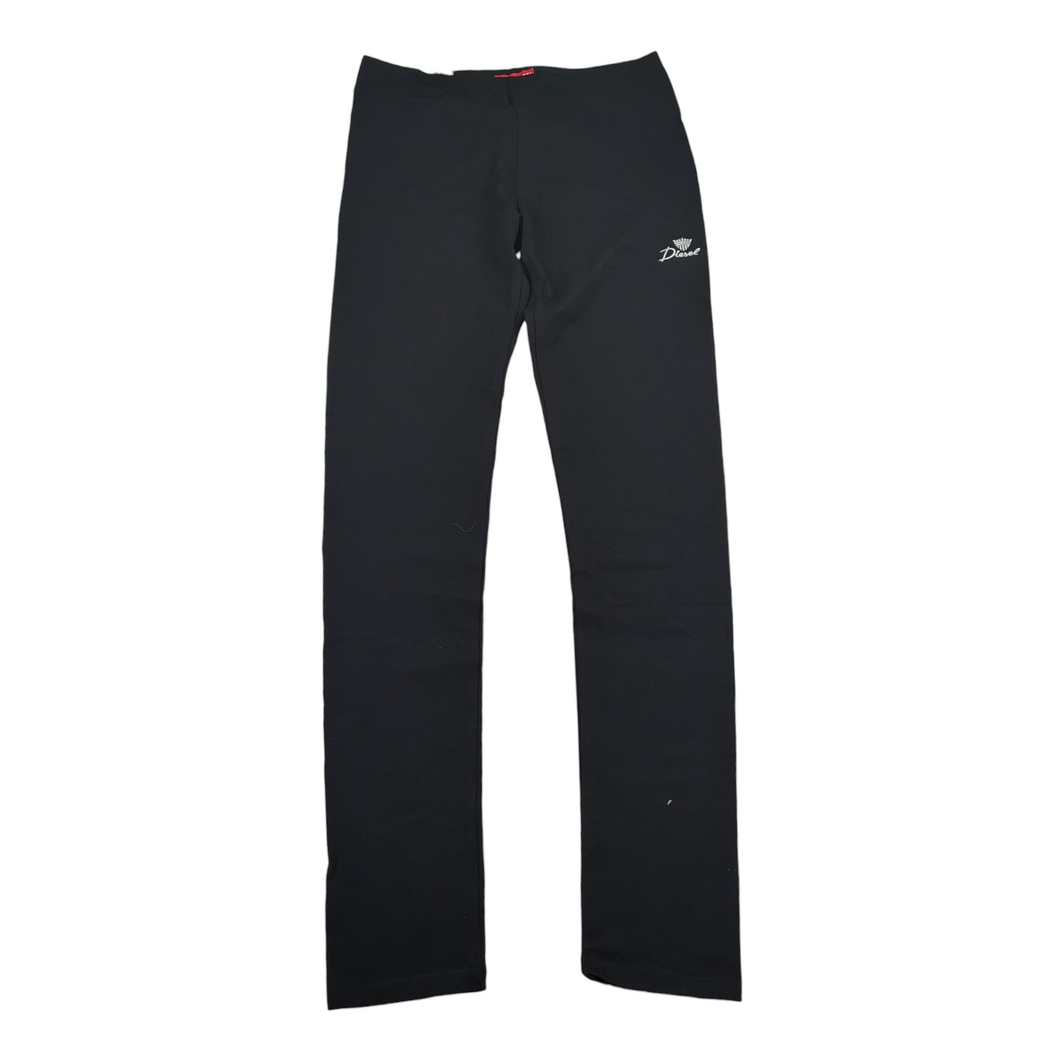 Diesel Leggins tinta unita con Logo Nero per Bambina J01806 NERO DIESEL 
