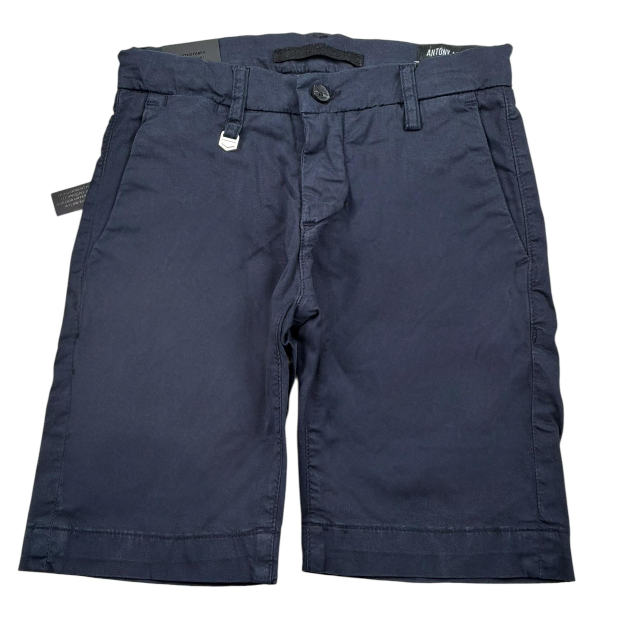 Antony Morato Bermuda Tinta Unita con Girovita Regolabile per Bambino MKSH00077 BLU ANTONY MORATO 