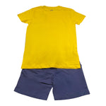 Trussardi Completo 2 Pezzi Bicolore T-Shirt-Bermuda per Bambino XBP24001CJ GIALLO/BLU TRUSSARDI 