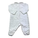LIU JO set tutina tinta unita con cappello e bavetta in ciniglia Bianco per Neonata HF4001 BIANCO LIU JO 