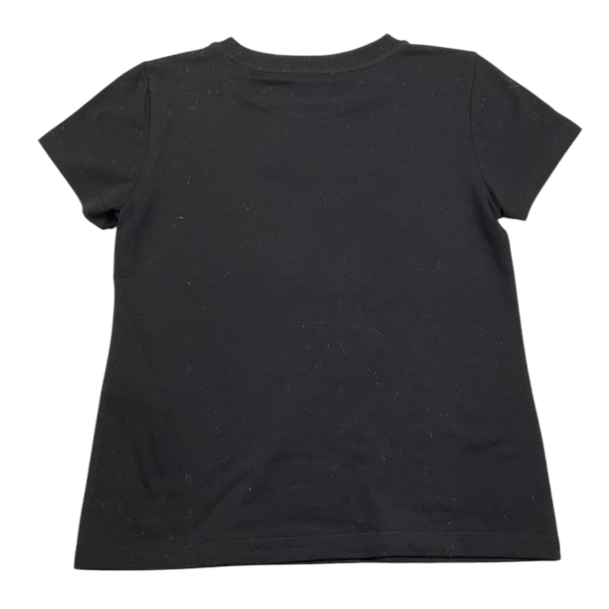 MOSCHINO t-shirt tinta unita girocollo con stampa Nero per Bambina HCM06K NERO MOSCHINO 