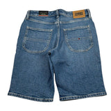 Tommy Hilfiger Bermuda In Denim tinta unita Azzurro per Bambino KB0KB08848X AZZURRO TOMMY HILFIGER 