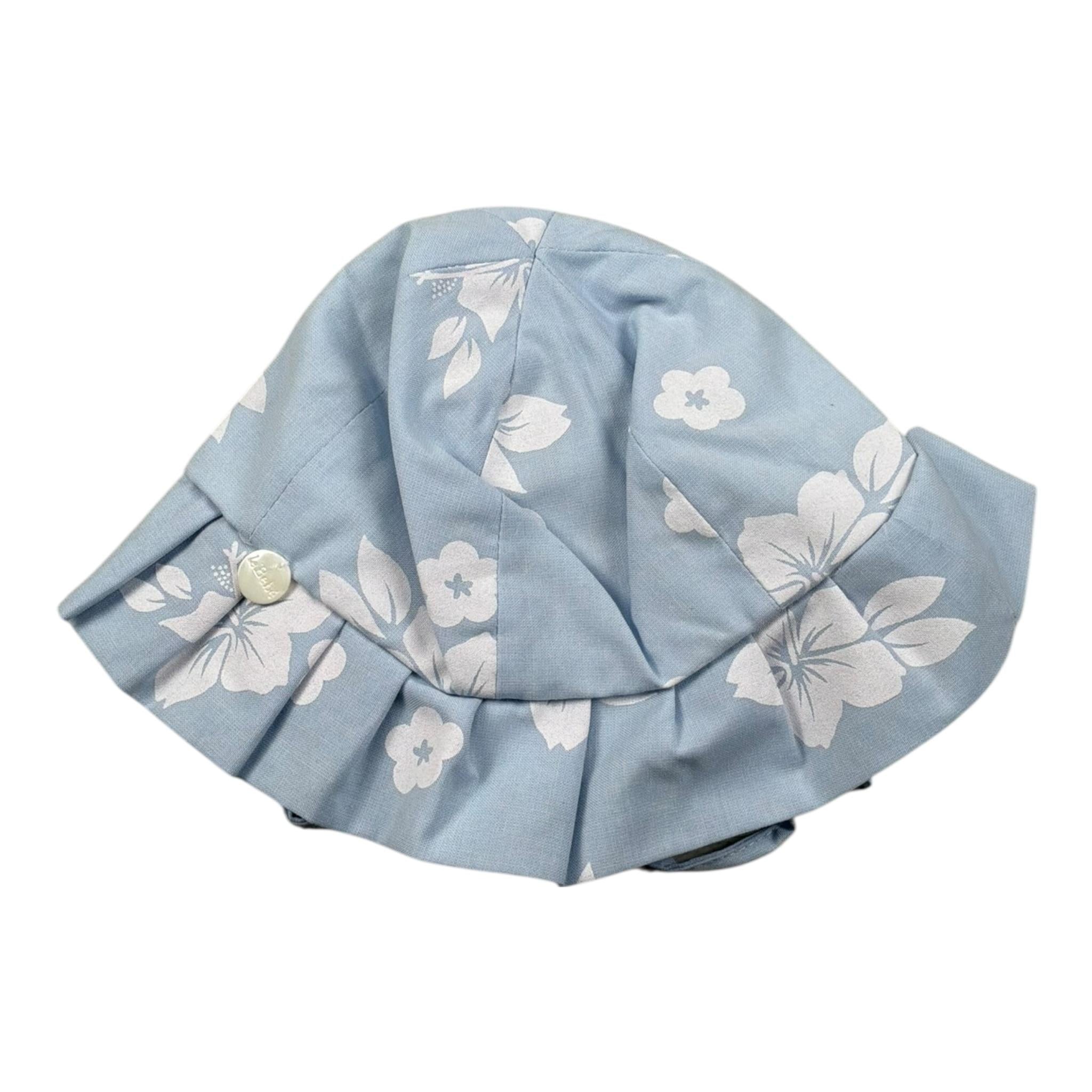 Le Bebe Cappello Tinta Unita con Stampe per Neonata LBG5914 AZZURRO LE BEBE 