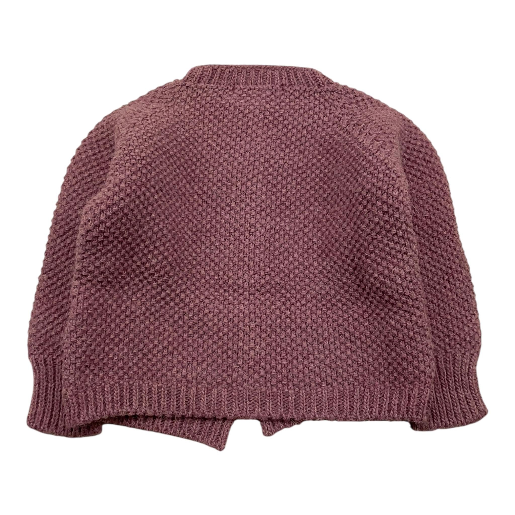 BABIDU cardigan tinta unita con bottoni in contrasto Viola per Neonata 60683 VIOLA BABIDU 