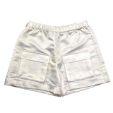 Twinset Short Einfarbig mit elastischer Taille Weiß für Mädchen