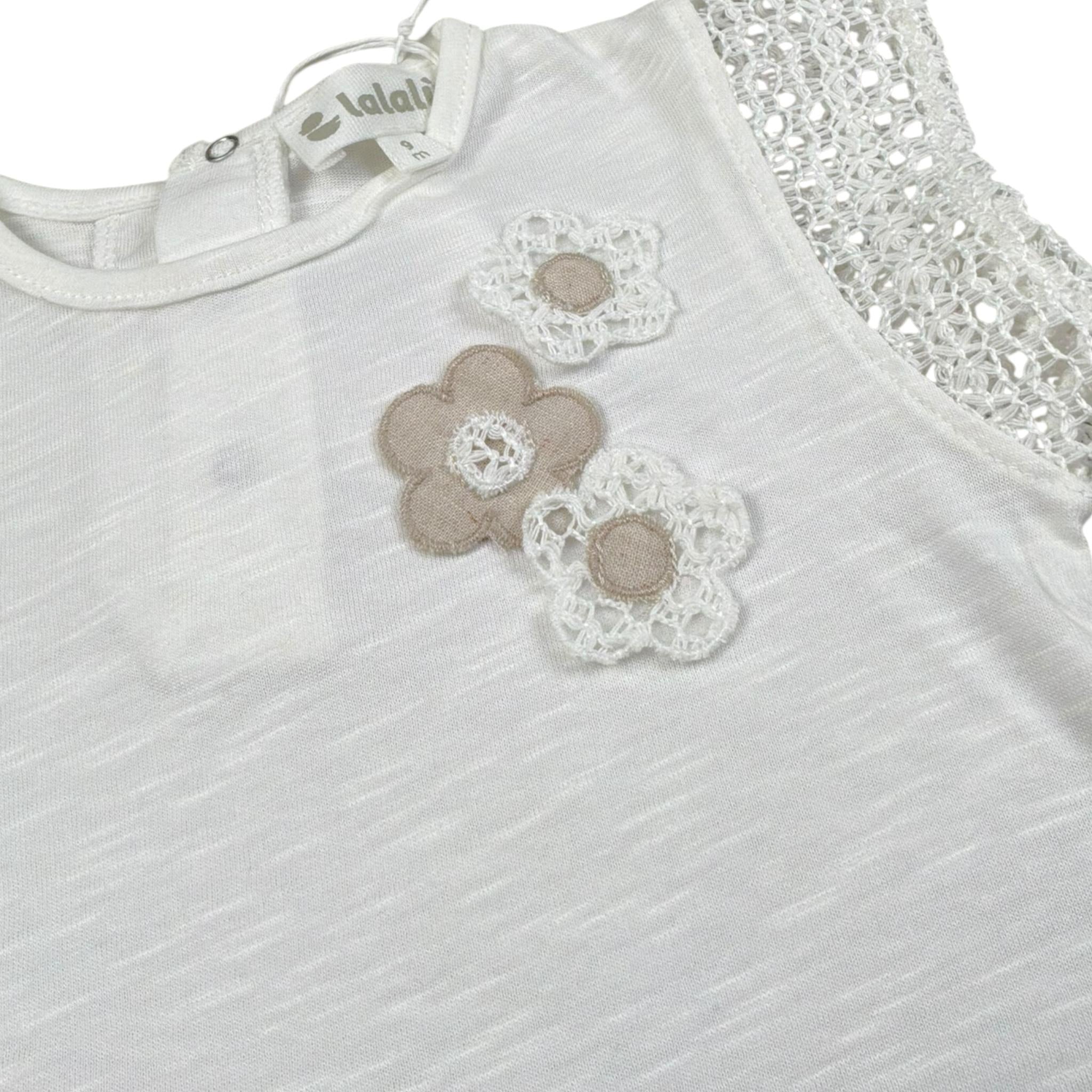 Lalalu' Completo 2 Pezzi T-Shir-Short per Neonata CCTL0011PX BIANCO/BEIGE LALALU' 