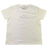 Vicolo T-Shirt Rundhals Einfarbig mit Kontrastdruck Weiß Für Mädchen
