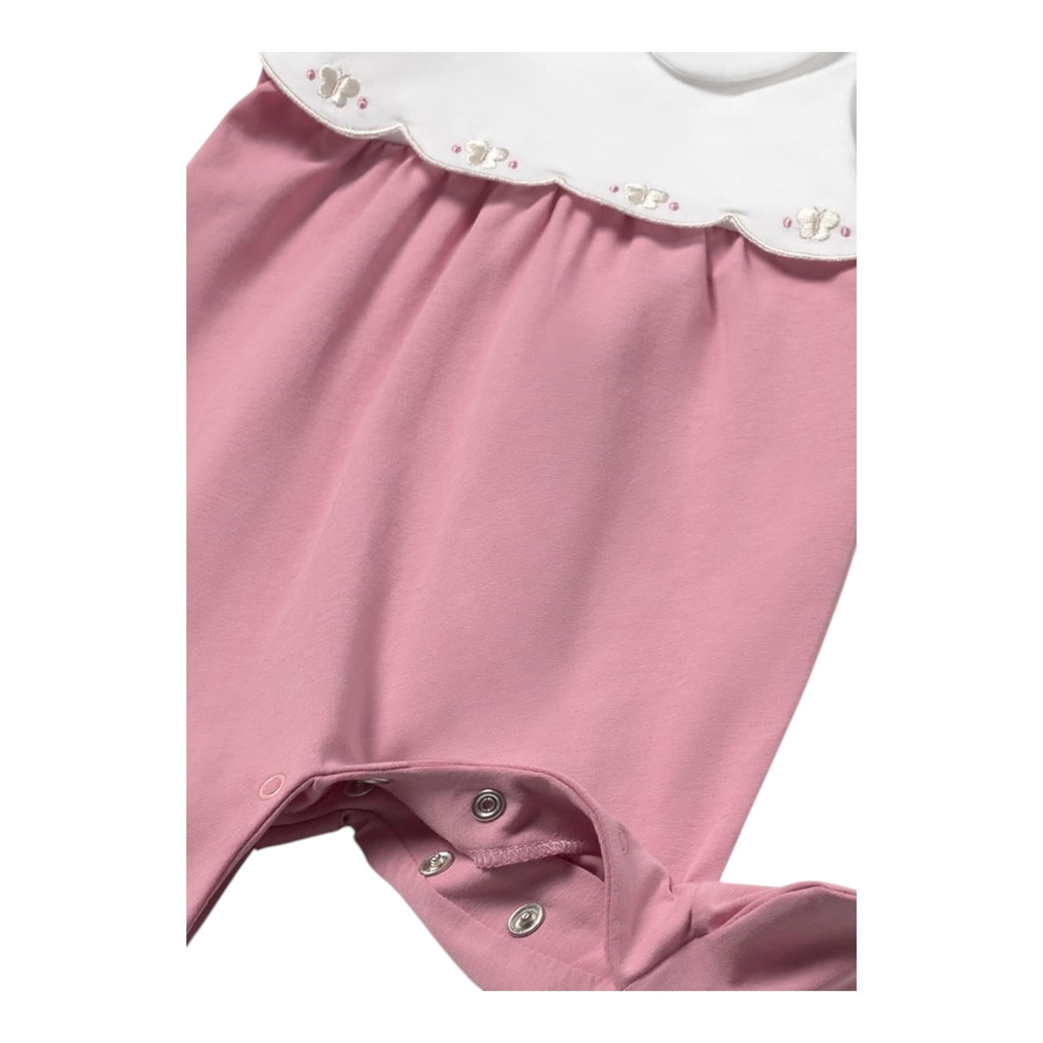 Mayoral Tutina Manica Lunga Bicolore per Neonata 1751X BIANCO/ROSA MAYORAL 