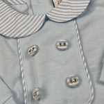 Dolcimonelli Tutita tinta unita con Fantasia A Righe Azzurro per Neonato 436505008 AZZURRO DOLCIMONELLI 