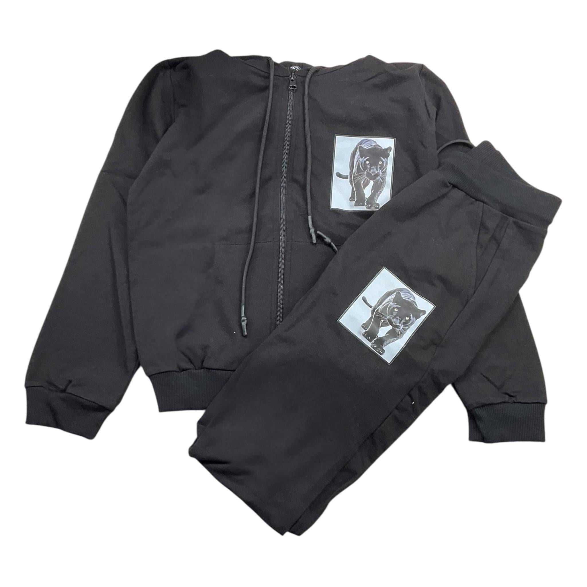 DRESS MOTION IS LIFE completo 2 pezzi felpa-pantalone tinta unita Nero per Bambino DRE3010 NERO DRESS MOTION IS LIFE 