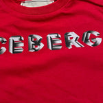 Iceberg T-Shirt Girocollo Tinta Unita con Stampa per Neonato TSICE5108B ROSSO ICEBERG 