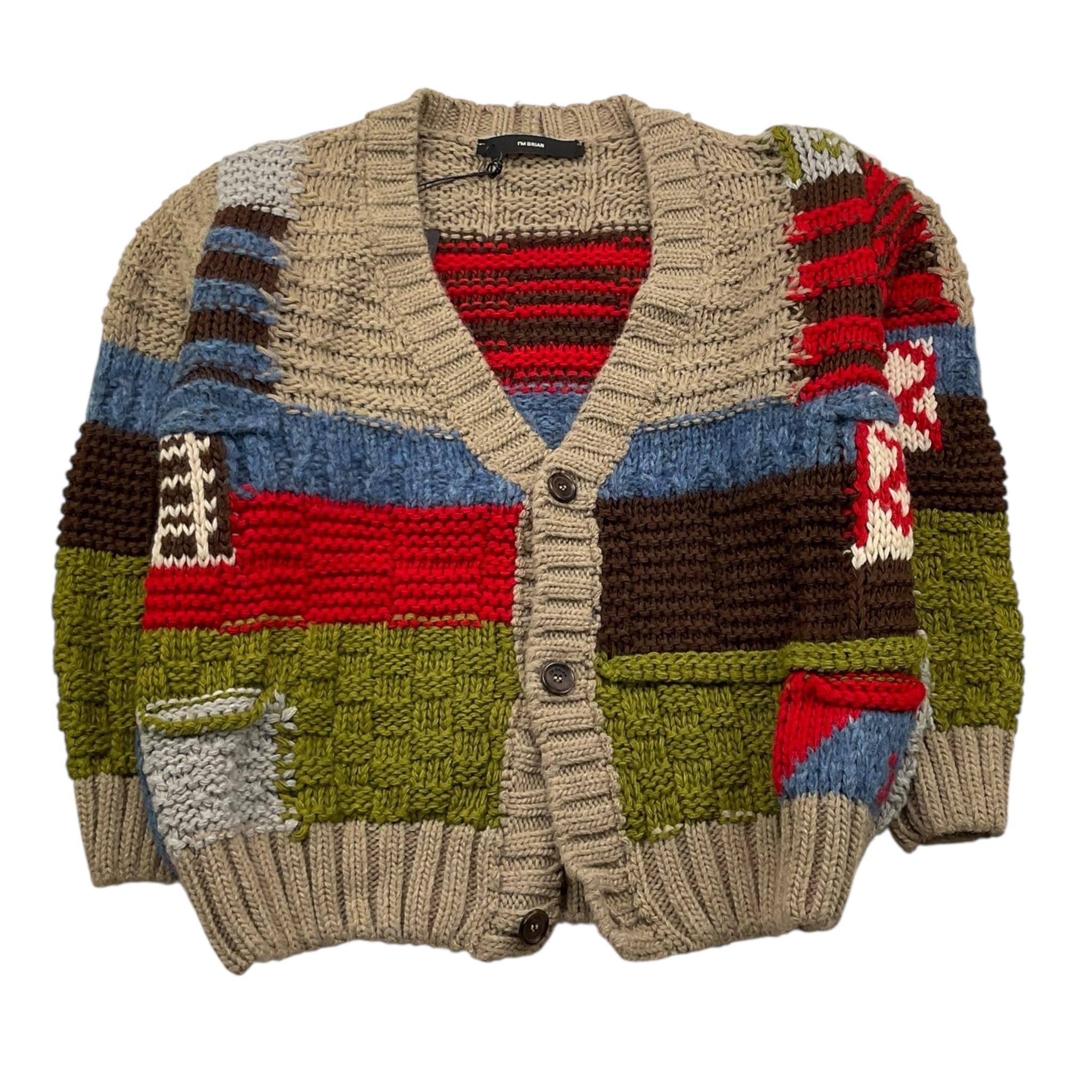 I'M BRIAN cardigan scollo a v multifantasia Multicolor per Bambino MA3019J MULTICOLOR I'M BRIAN 