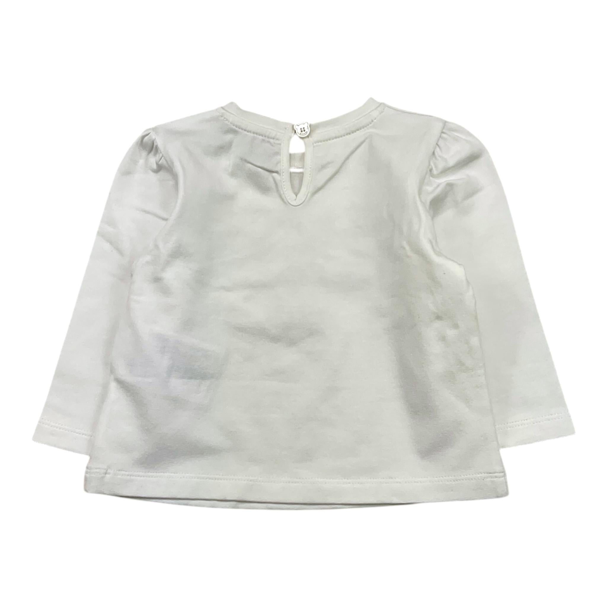 MOSCHINO shirt girocollo tinta unita con stampa Bianco per Neonata MFO001 BIANCO MOSCHINO 