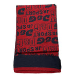 DOLCE & GABBANA sciarpa tinta unita con logo Rosso per Neonato RN104 ROSSO DOLCE & GABBANA 