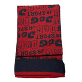 DOLCE & GABBANA sciarpa tinta unita con logo Rosso per Neonato RN104 ROSSO DOLCE & GABBANA 