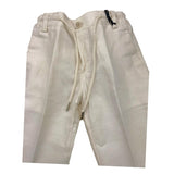 Emanuel Pris Einfarbige Hose mit elastischer Taille Beige für Jungen