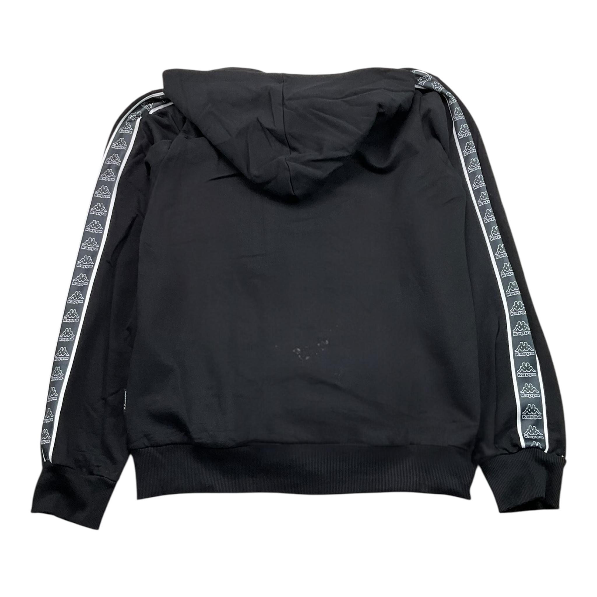 KAPPA felpa tinta unita con zip e cappuccio Nero per Bambino 371X4ZW NERO KAPPA 