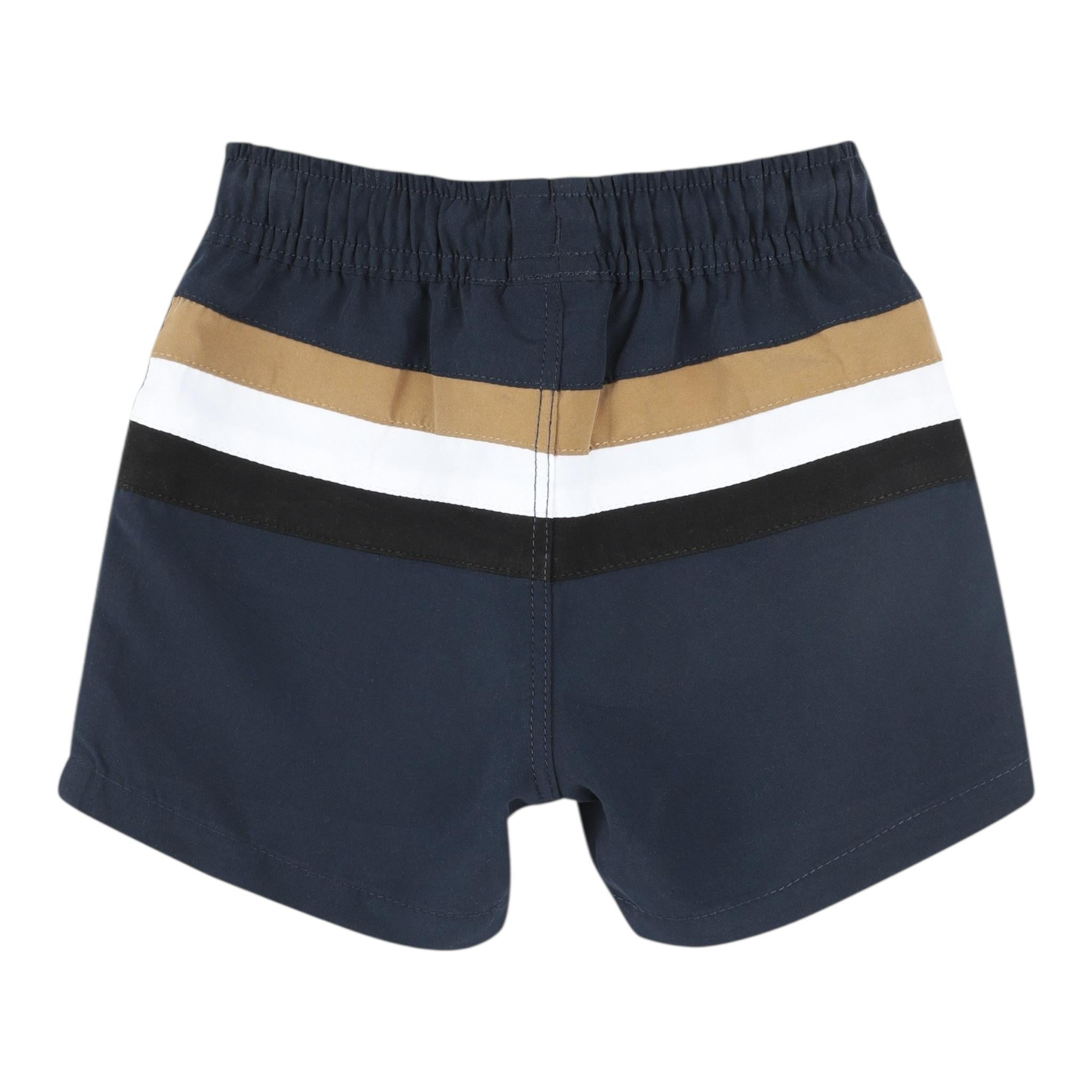 Boss Costume Tinta Unita con Logo per Neonato J51975N BLU BOSS 