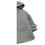LE BEBE' cappotto tinta unita cn cappuccio Grigio per Neonato LBB5237 GRIGIO LE BEBE' 