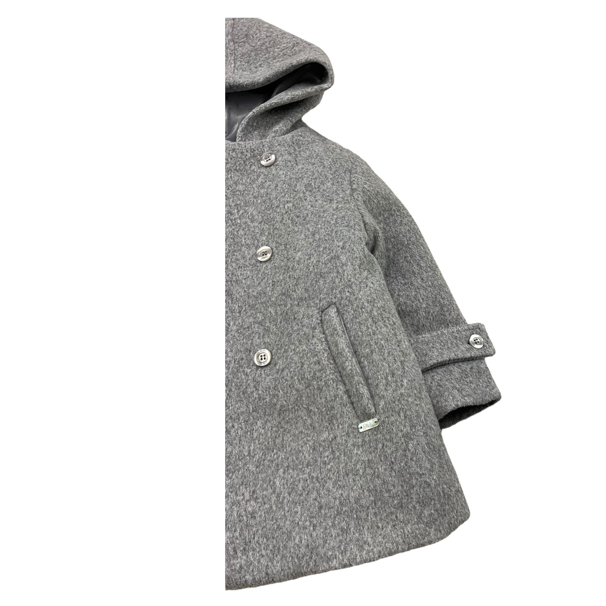 LE BEBE' cappotto tinta unita cn cappuccio Grigio per Neonato LBB5237 GRIGIO LE BEBE' 