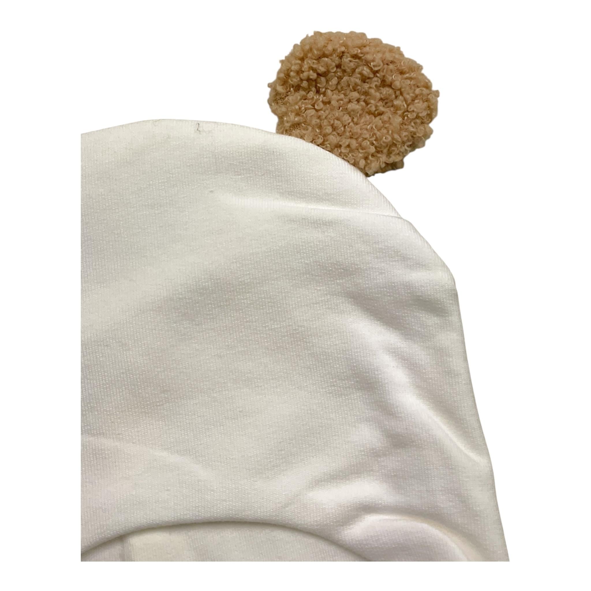 MARLU' cappello tinta unita con orecchie Bianco per Neonato IB6173 BIANCO MARLU' 