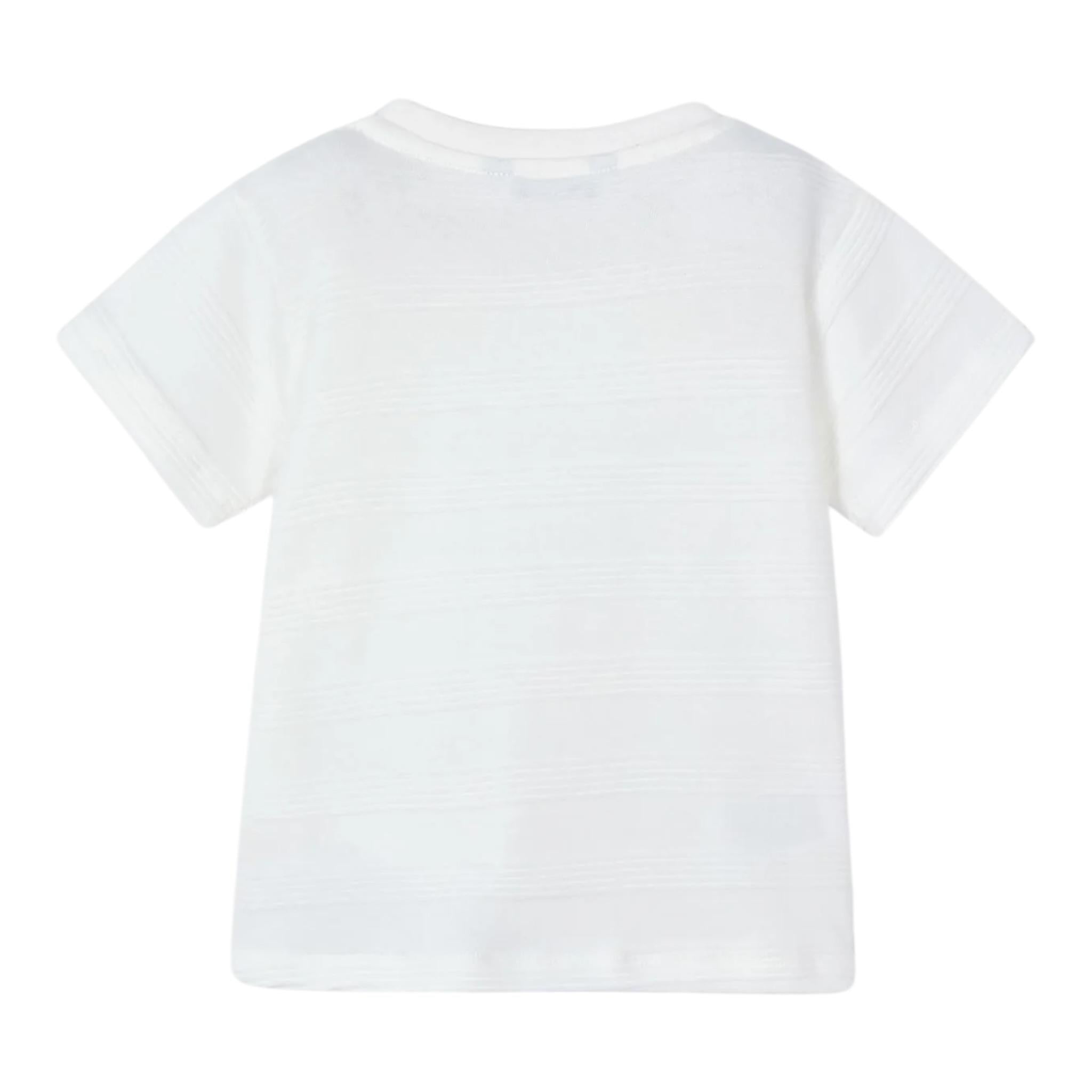 Mayoral T-Shirt In Maglia Girocollo Tinta Unita per Bambino 3028X BIANCO MAYORAL 