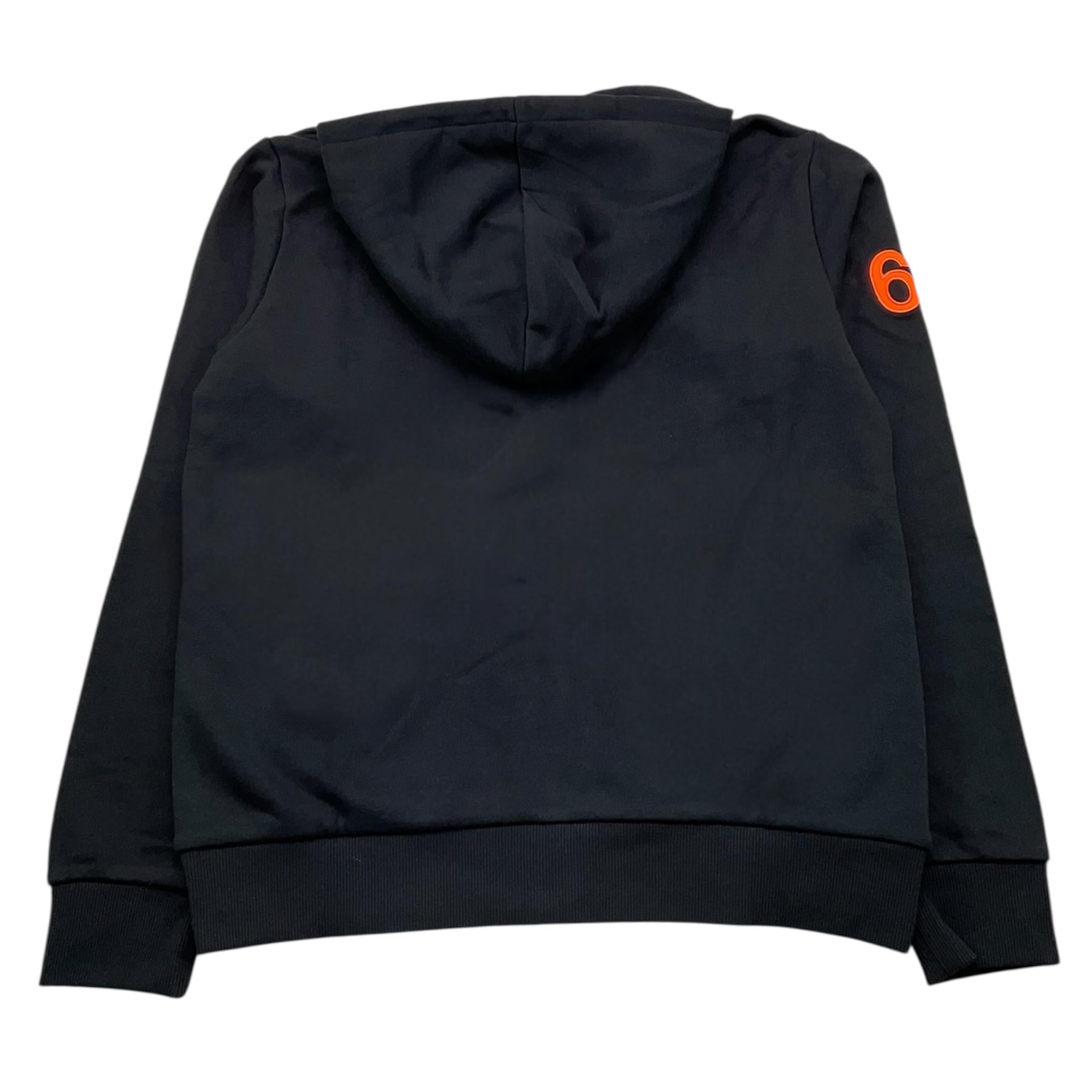 SUN68 felpa con zip e cappuccio tinta unita con logo Nero per Bambino F44331X NERO SUN68 