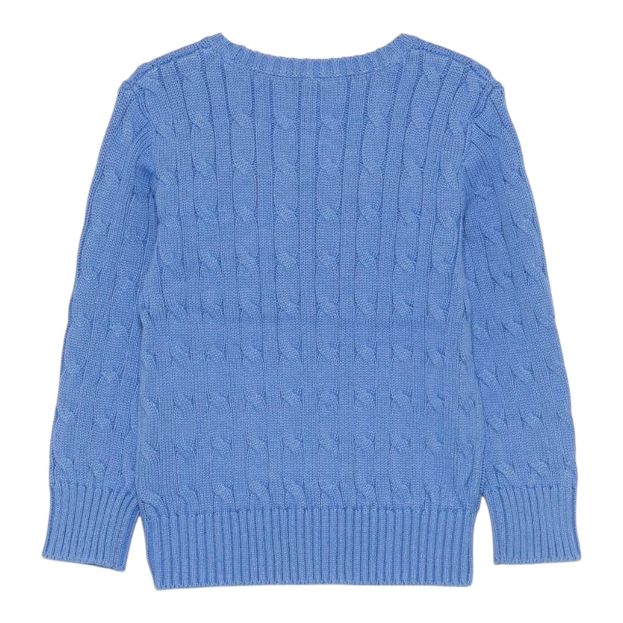 Ralph Lauren Maglia Girocollo Tinta Unita con Logo per Bambino 323702674016 AZZURRO RALPH LAUREN 