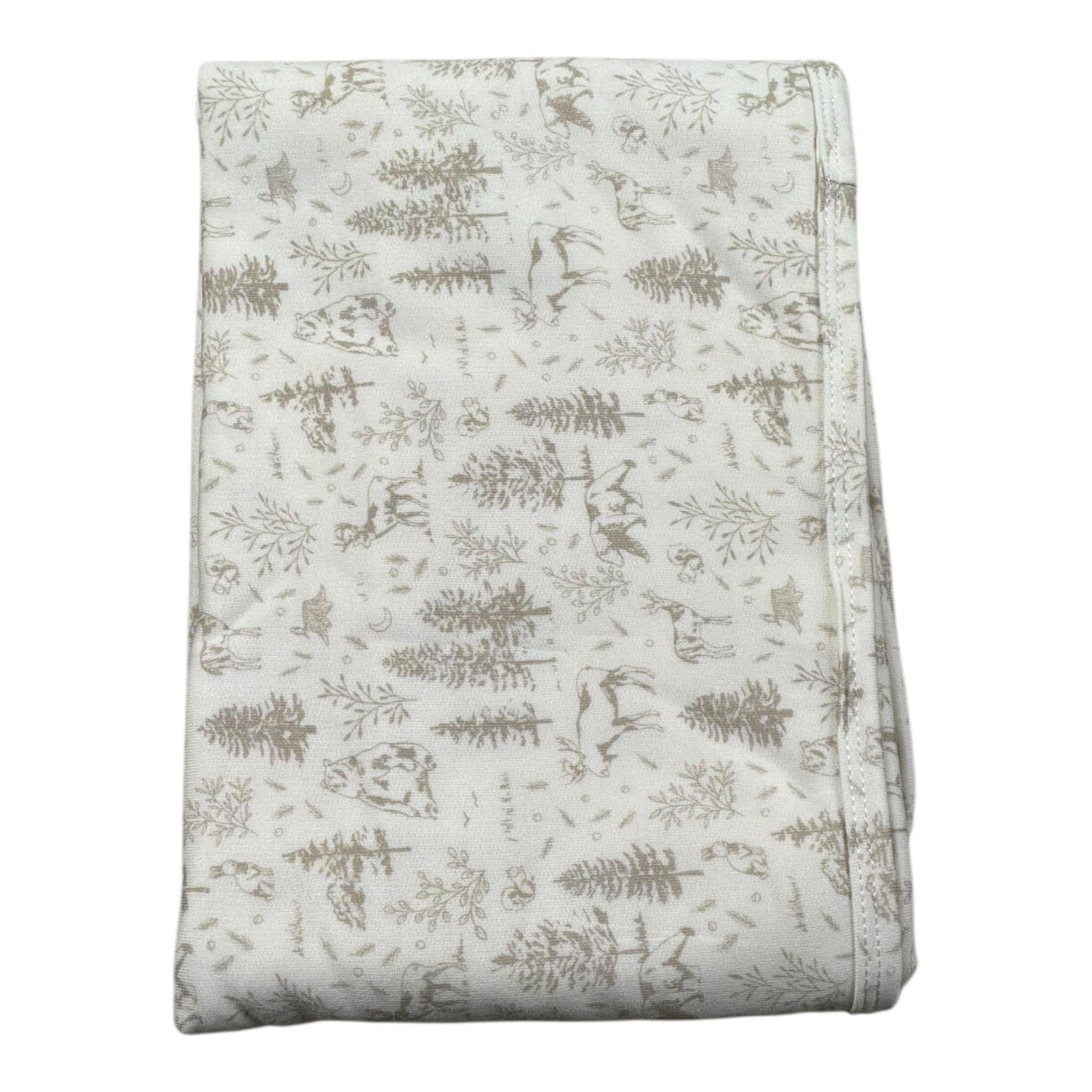 Bamboom+Babies Coperta Tinta Unita con Stampe per Neonato 215 PANNA BAMBOOM+BABIES 