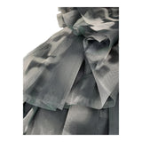 Elisabetta Franchi Einfarbiges ärmelloses Kleid mit schwarzem Tüll für Mädchen