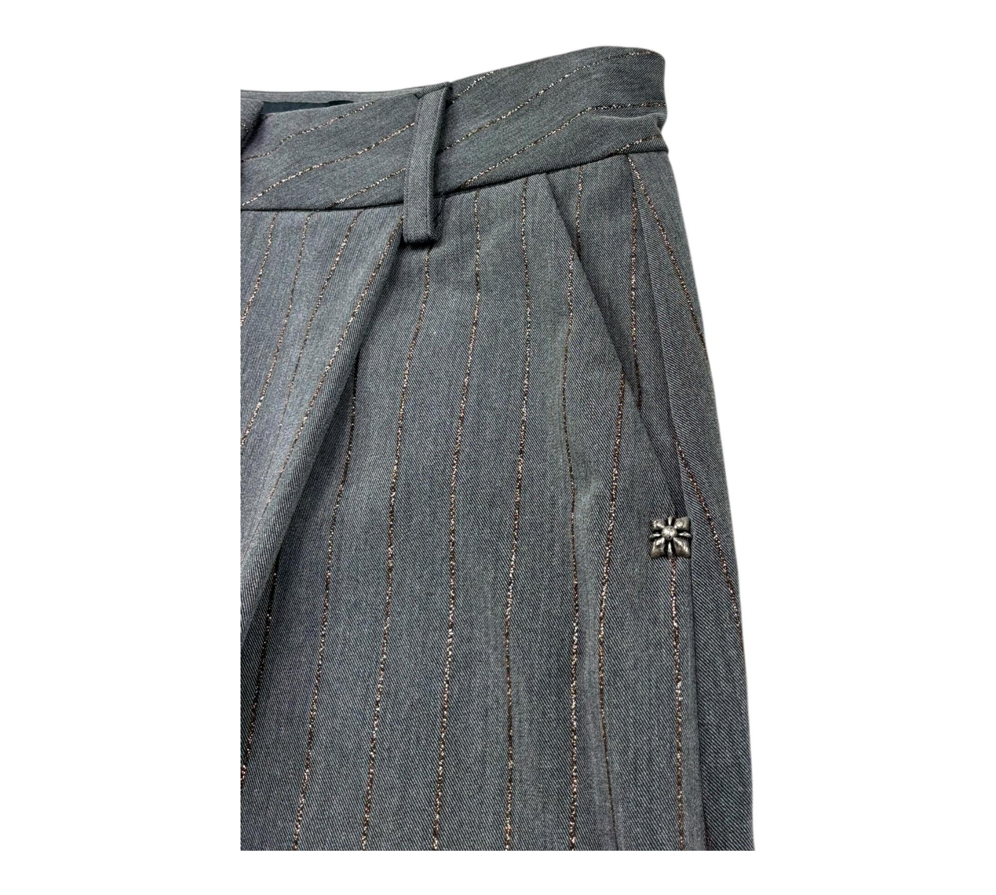 John Richmond Gonna Tinta Unita con Girovita Regolabile per Bambina RGP26043MG GRIGIO JOHN RICHMOND 