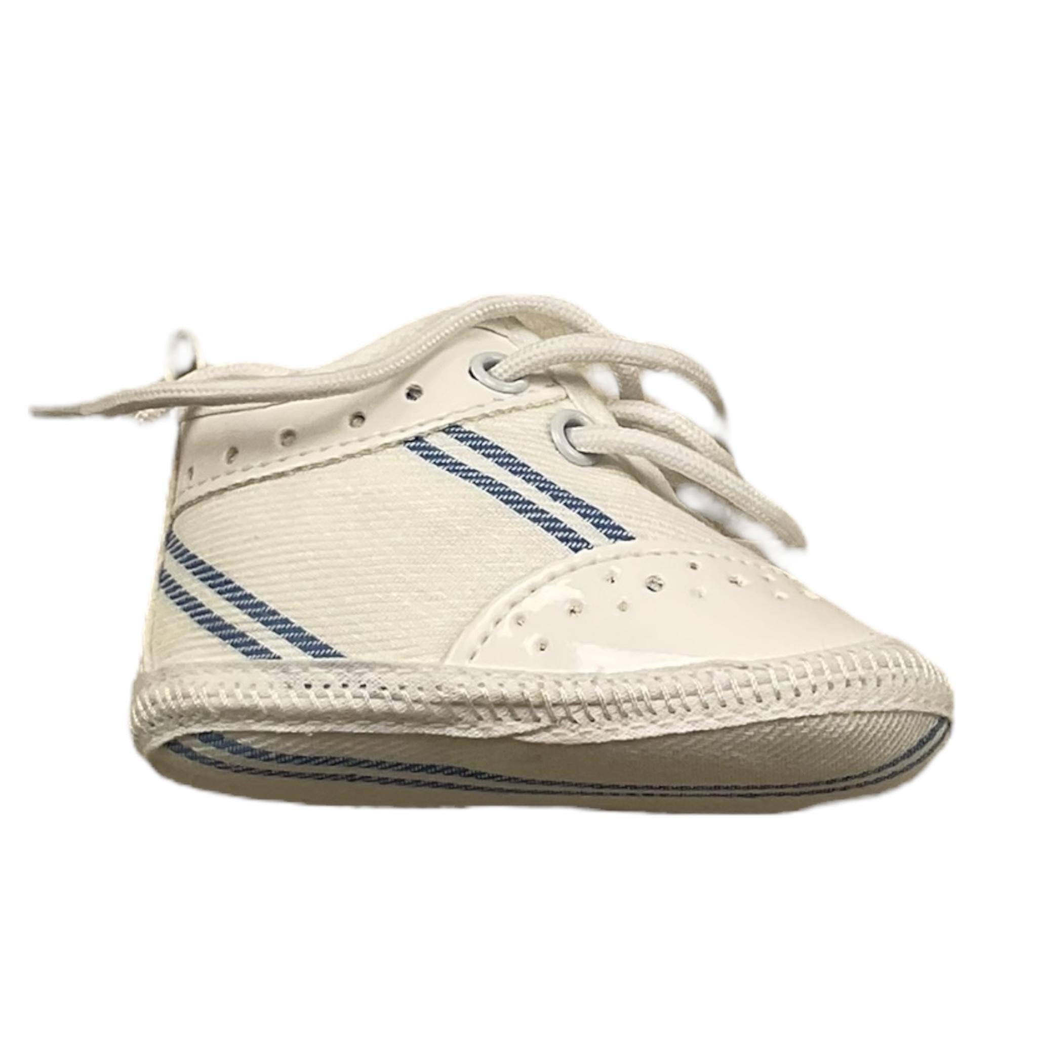 Colori Chiari Scarpina Tinta Unita con Lacci per Neonato MN955055 BIANCO COLORI CHIARI 