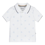 Boss Polo Mezza Manica Tinta Unita per Neonato J52099 BIANCO BOSS 