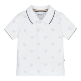 Boss Polo Mezza Manica Tinta Unita per Neonato J52099 BIANCO BOSS 