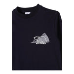 IL GUFO shirt girocollo tinta unita con stampa Blu per Bambino A24TA350MF002J BLU IL GUFO 