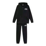PUMA completo 2 pezzi felpa-pantalone tinta unita Nero per Bambino 683318 NERO PUMA 