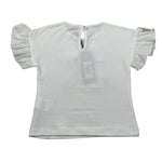 J.O. Milano T-Shirt Girocollo Tinta Unita con Stampa per Bambina 576P5 BIANCO J.O. MILANO 