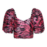 Marc Ellis Top Halbarm Print Fuchsia Fantasy für Mädchen
