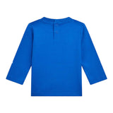 GUESS shirt girocollo tinta unita con stampa Cobalto per Neonato I4YI02K8HM4XX COBALTO GUESS 