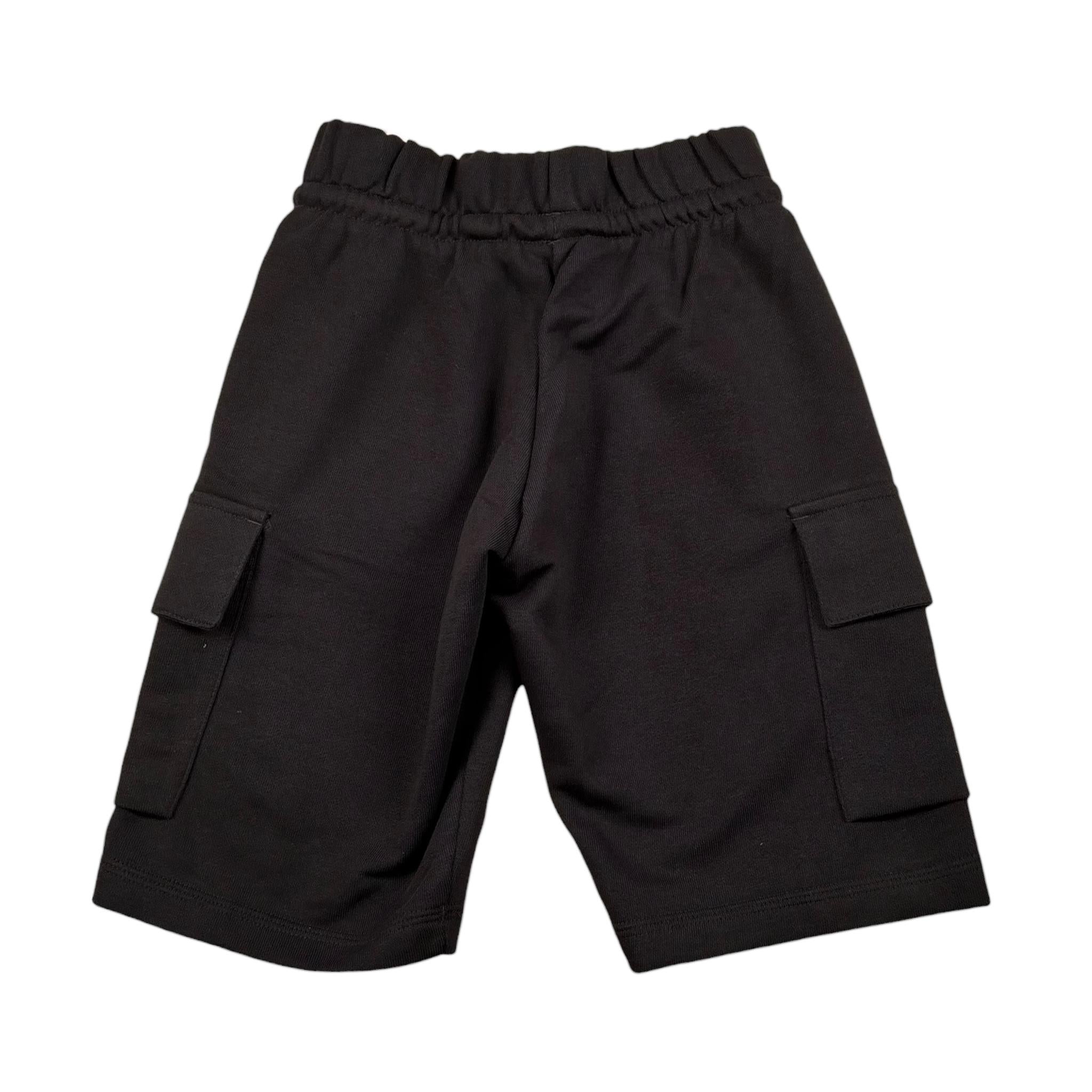 Adidas Bermuda Tinta Unita con Logo per Bambino JE3963 NERO Adidas 