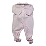 Isabel & Martinez Tutina Manica Lunga Tinta Unita con Ricami per Neonata IM25N442 ROSA ISABEL & MARTINEZ 