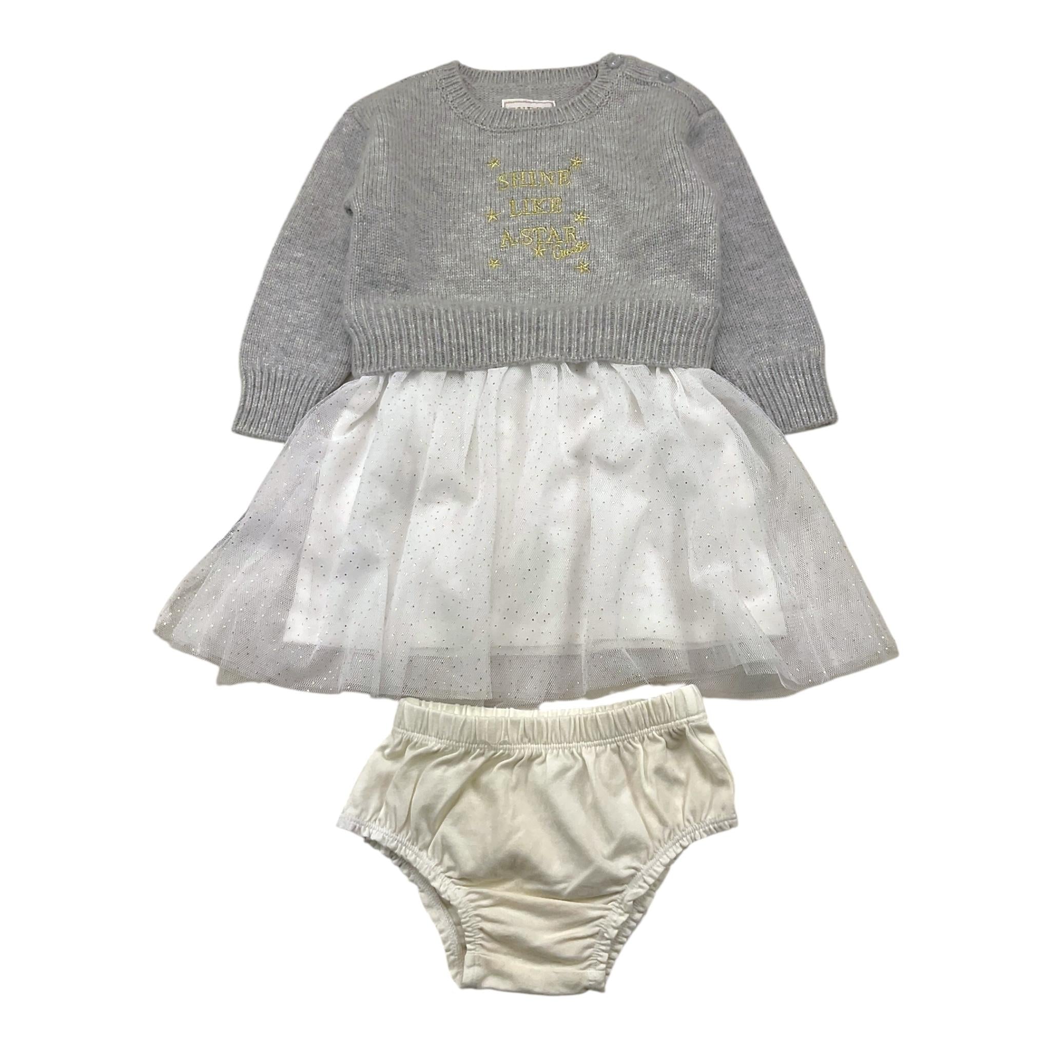 GUESS set abito bicolore-coulotte Grigio per Neonata A2NK18Z2V70 GRIGIO GUESS 