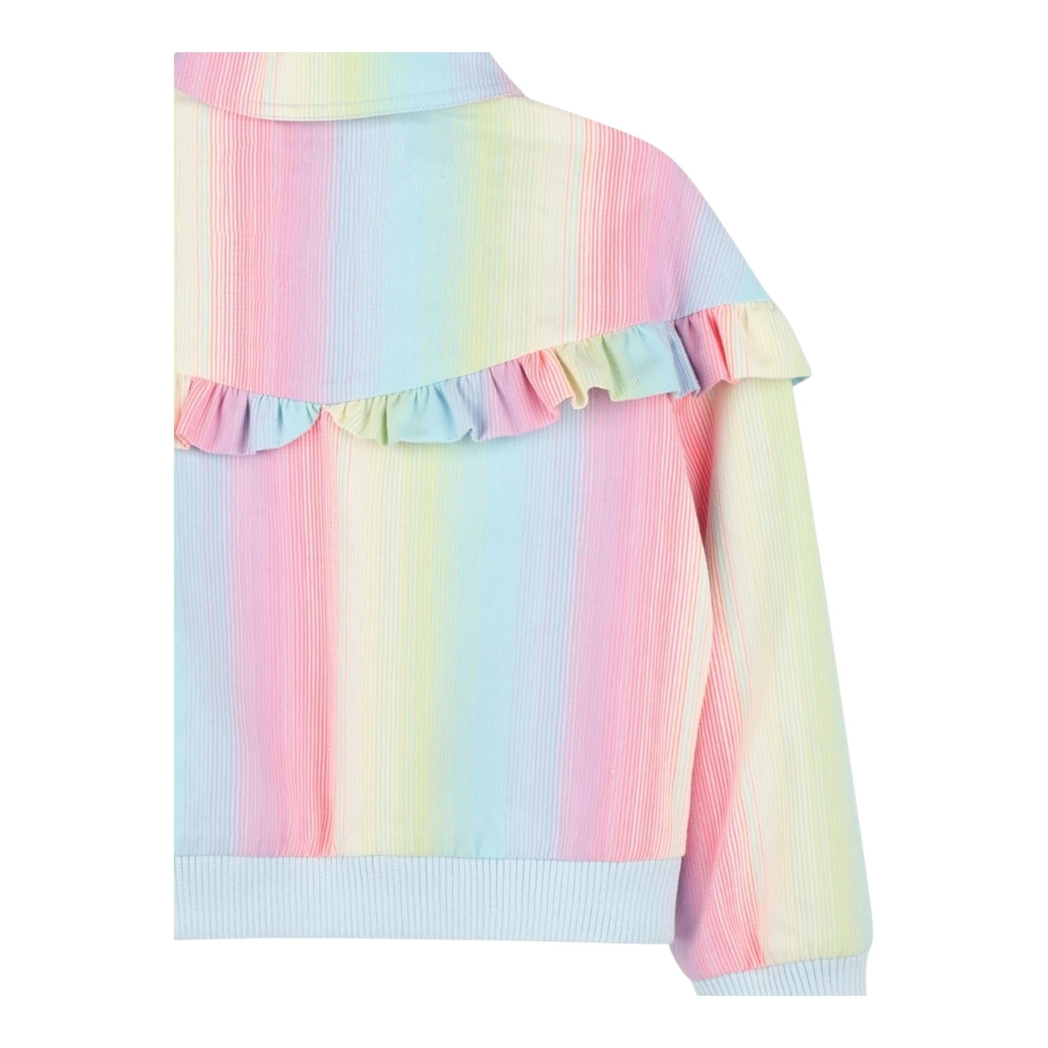 Billieblush Giubbino Multicolor con Fantasia A Righe E Bottoni per Bambina U20891 MULTICOLOR BillIEBLUSH 