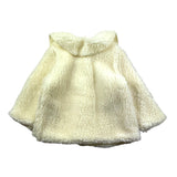 Zhoe &amp; Tobiah Einfarbiger Teddymantel Creme für Baby Mädchen