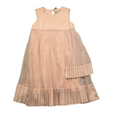 Twinset Einfarbiges rosa ärmelloses Kleid für Mädchen
