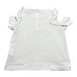 Sarabanda Top Tinta Unita con Balze per Neonata 0B310 BIANCO SARABANDA 