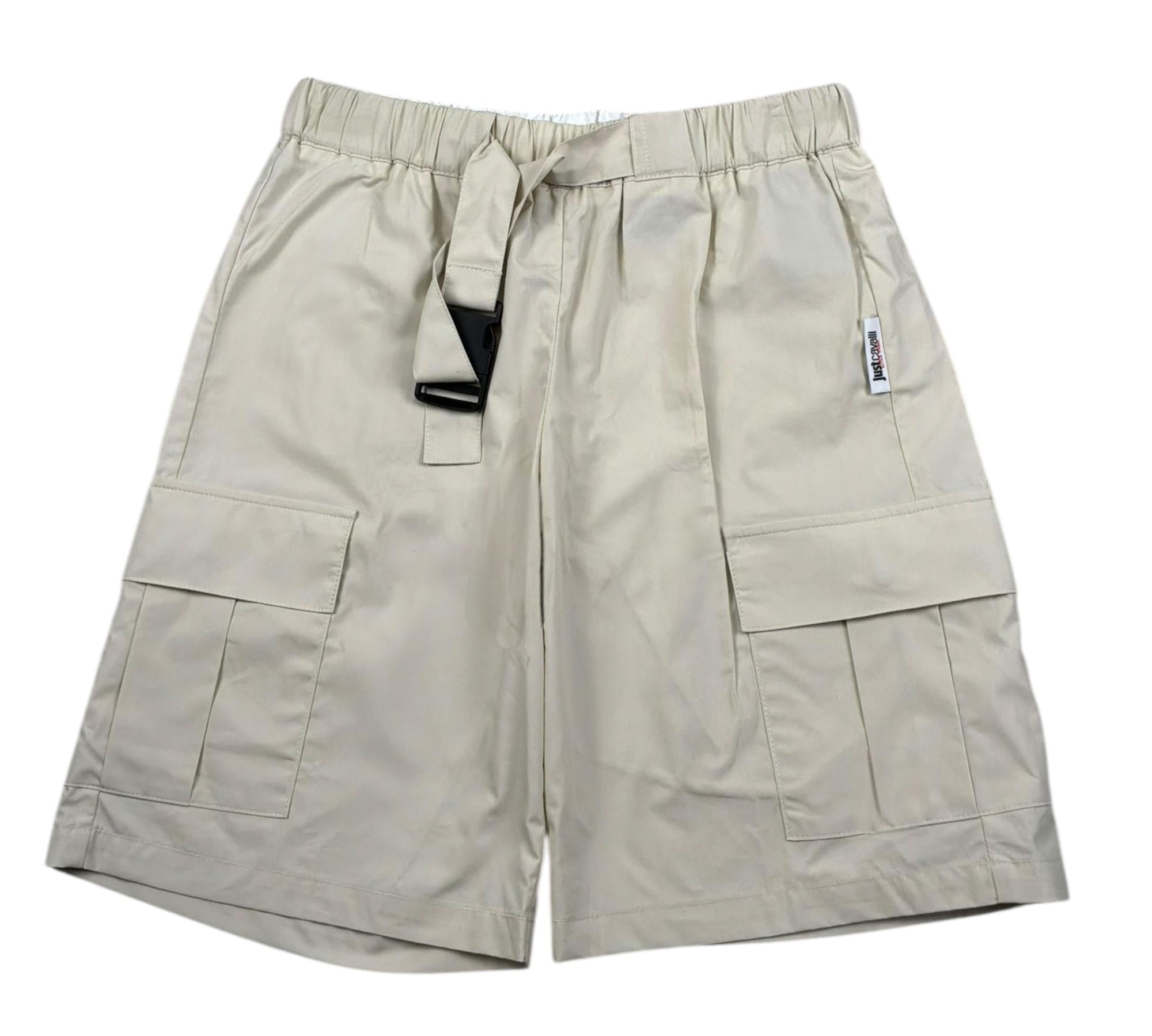 Just Cavalli Bermuda Tinta Unita con Elastico In Vita per Bambino JBP26137BE BEIGE JUST CAVALLI 
